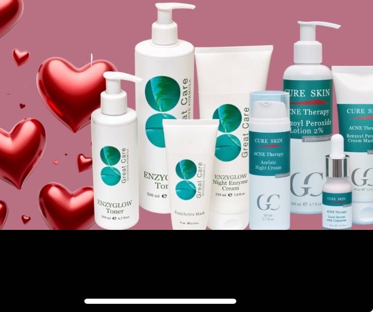 Акція до 14 лютого Cure skin Great care