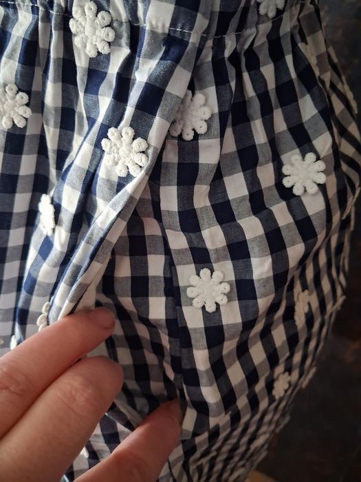 Śliczna wiosenna sukienka w kratkę rozmiar M