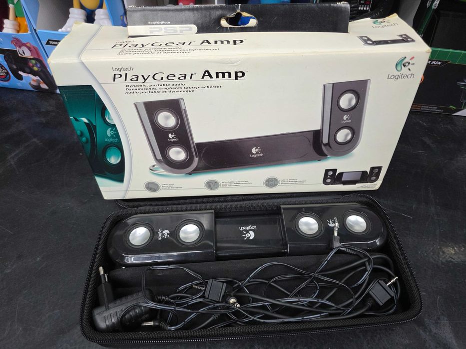 Logitech Play Gear AMP Głośniki dla konsoli PSP pełne komplet SKLEP