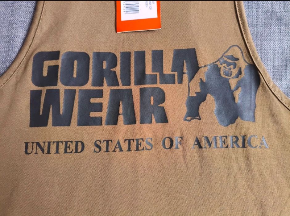 Gorilla Wear USA- Nowy tank top treningowy XL t Oryginat Army Green