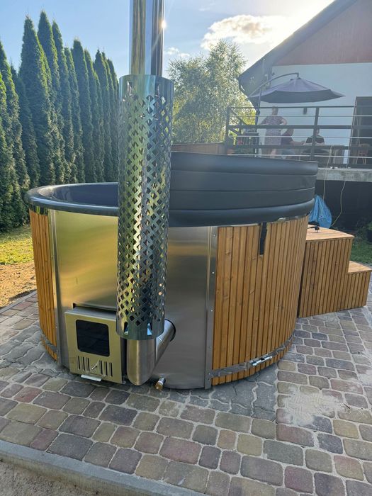 Balia ogrodowa klasy Premium - jacuzzi wanna gorąca bania beczka domowe SPA sauna basen