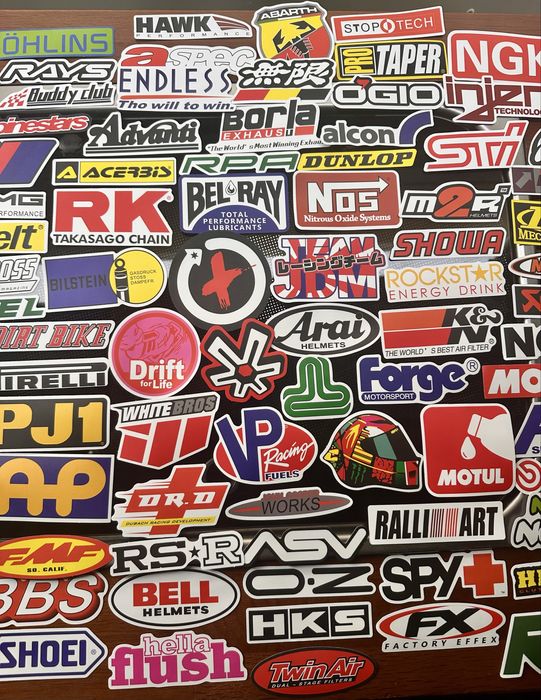 Pack 100 Autocolantes Tuning & Racing