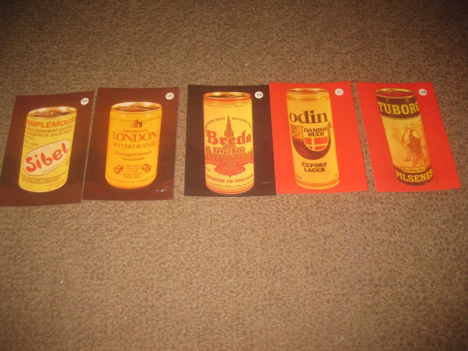 125 calendários de "Latas de Bebidas" Impecáveis!