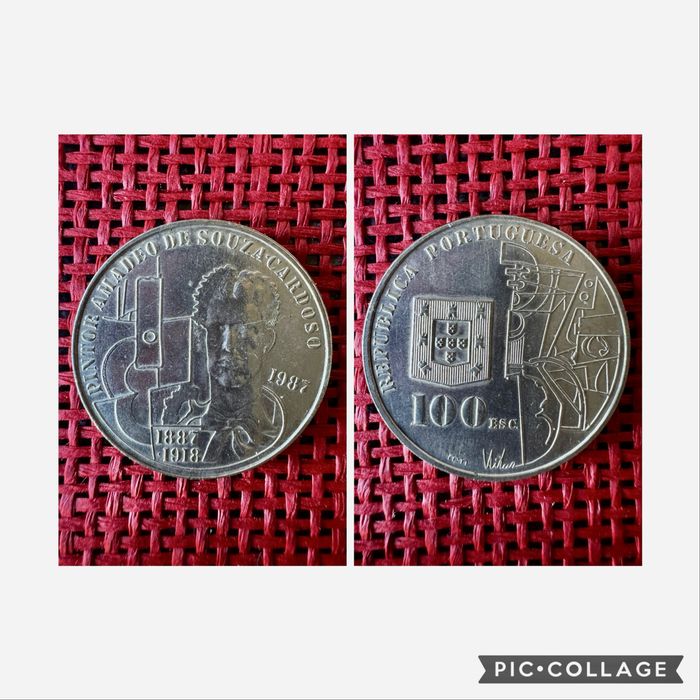 moedas antigas de escudos.