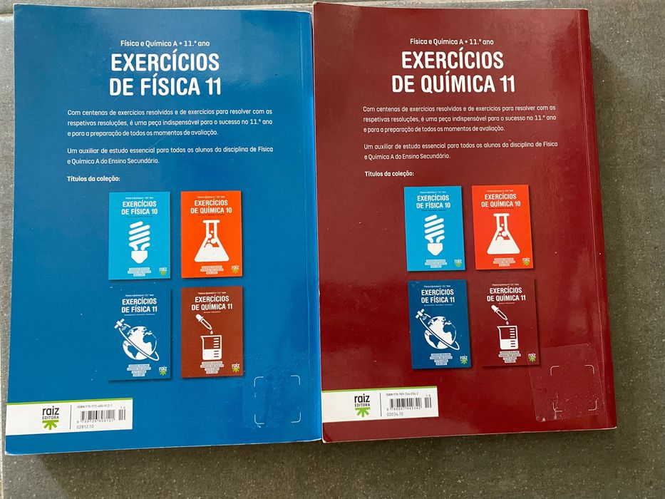 Livros exercícios Física e Química 11°ano