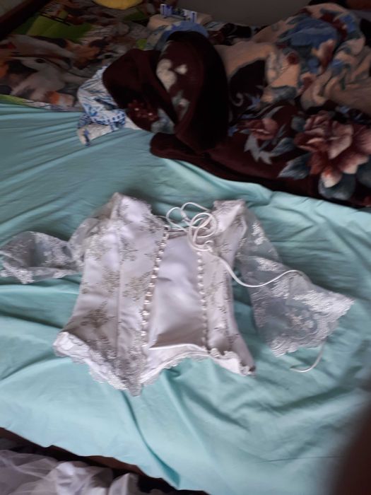 Suknia ślubna + rękawiczki + welon