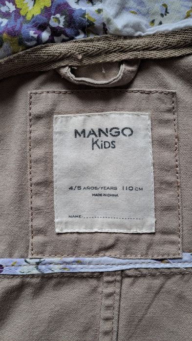 Płaszczyk wiosenny MANGO r.110