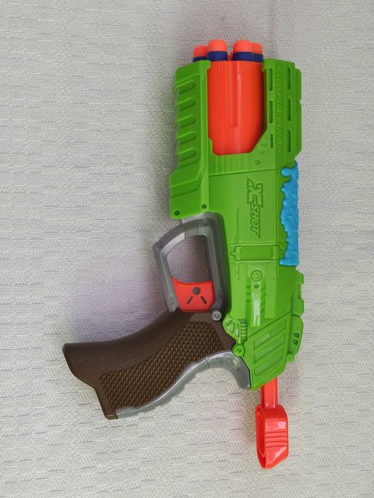 Скорострільний бластер Zuru X-Shot Rapid Fire Nerf + банки-мішені+кулі