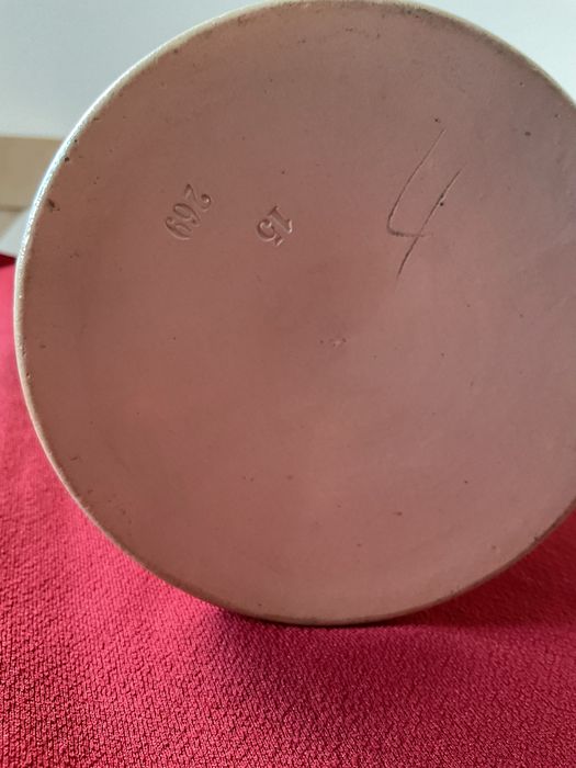 Duży, stary ok. 1900 roku kufel ceramiczny