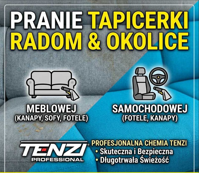 Pranie Tapicerki Meblowej i Samochodowej – RADOM