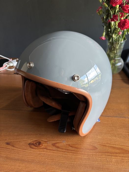 Retro kask xl szary skuter motorower motor