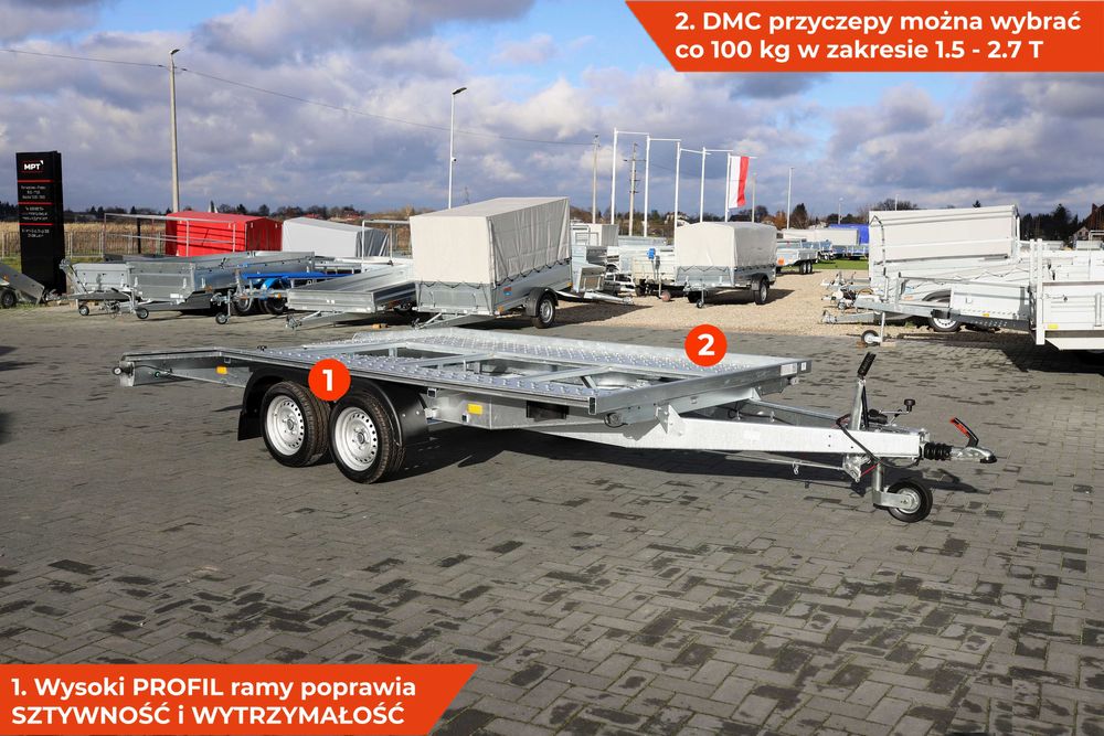 LAWETA samochodowa garbatka nowa NEPTUN N27-420 2 atb GN211 DMC 2700kg