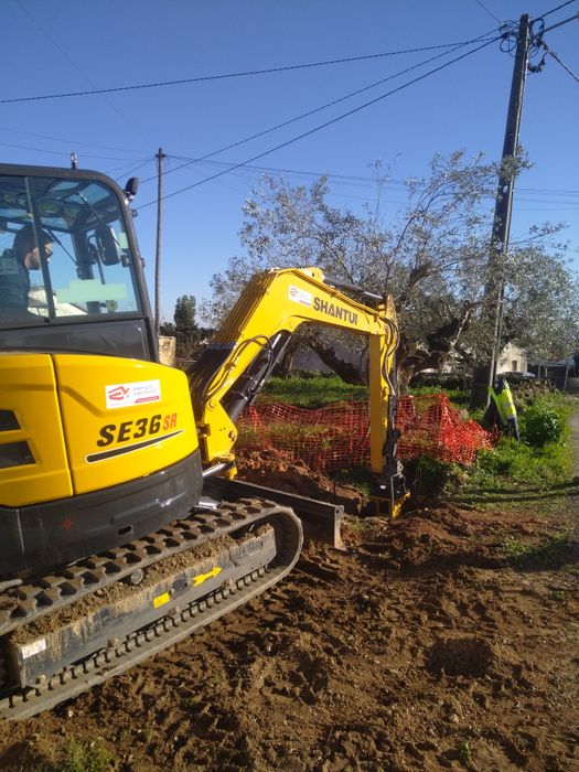 Serviço de giratória e camião