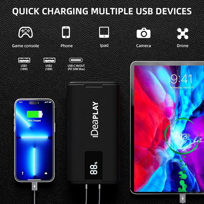 Знижка! Автомобільний акумуляторний пусковий пристрій IDEAPLAY. З США