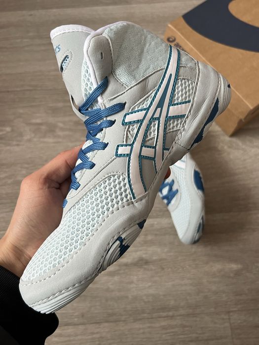 Боксерки/борцовки Asics Matblazer сині борцівки асікс