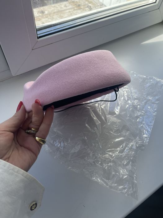 Шляпка  розовая трендовая