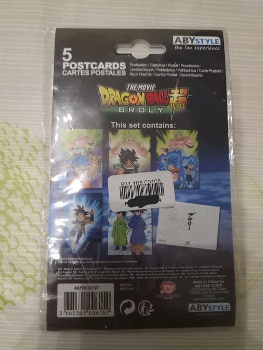 Postais Dragon Ball Super Broly O Filme