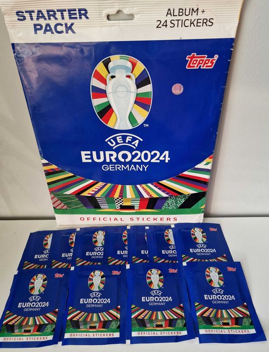 album + 300 naklejki Euro 2024 Match Attax 50 Saszetek