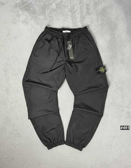 ВІДПРАВКА НАЛОЖКОЮ | Черные Штаны Stone Island GoreTex