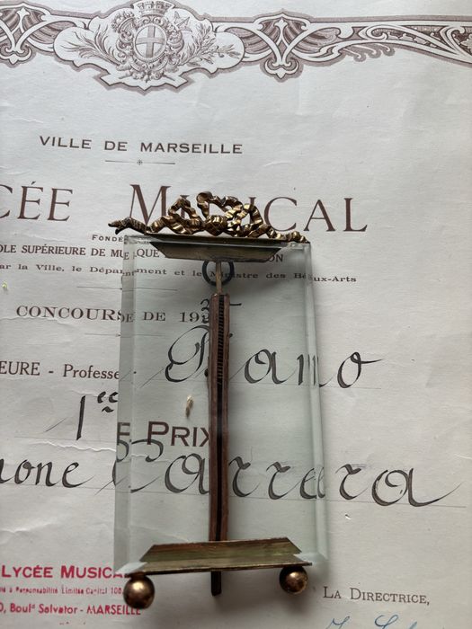 Minimalistyczna Ramka Secesyjna - Grube Szkło i Mosiądz