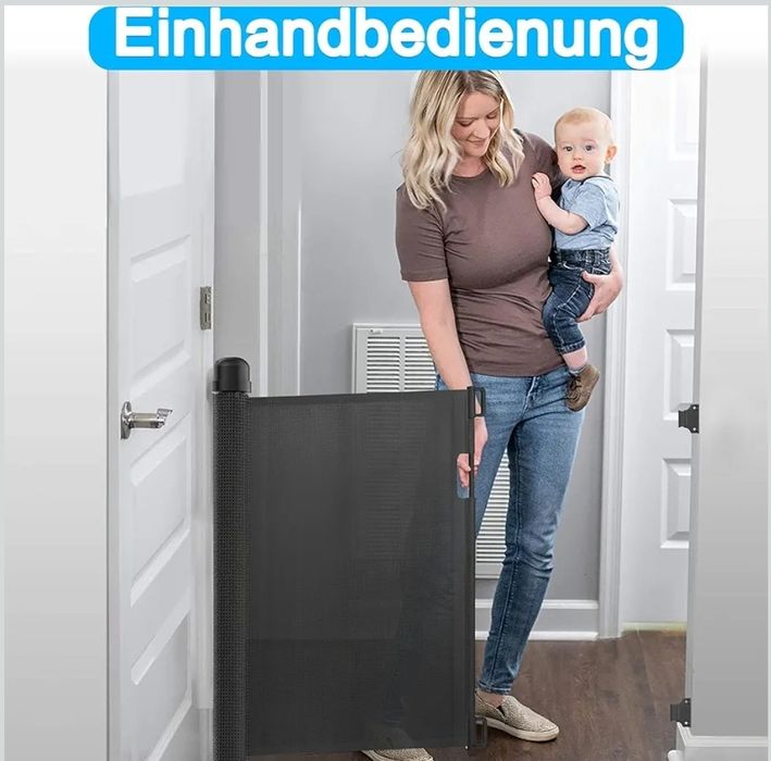 Bramka Zabezpieczająca Barierka Ochronna na Schody Drzwi Roleta 150cm