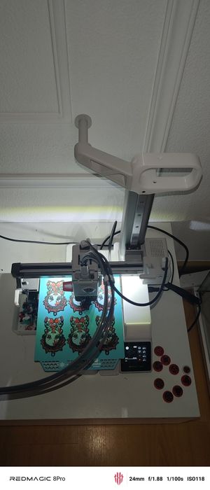 Bambulab A1 mini Combo com upgrades.