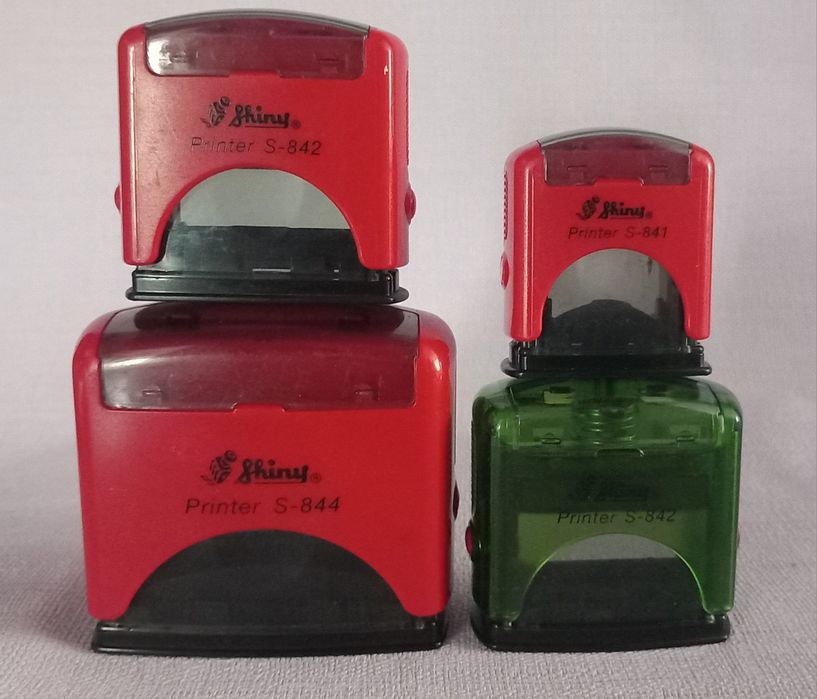 Pieczątki Shiny komplet