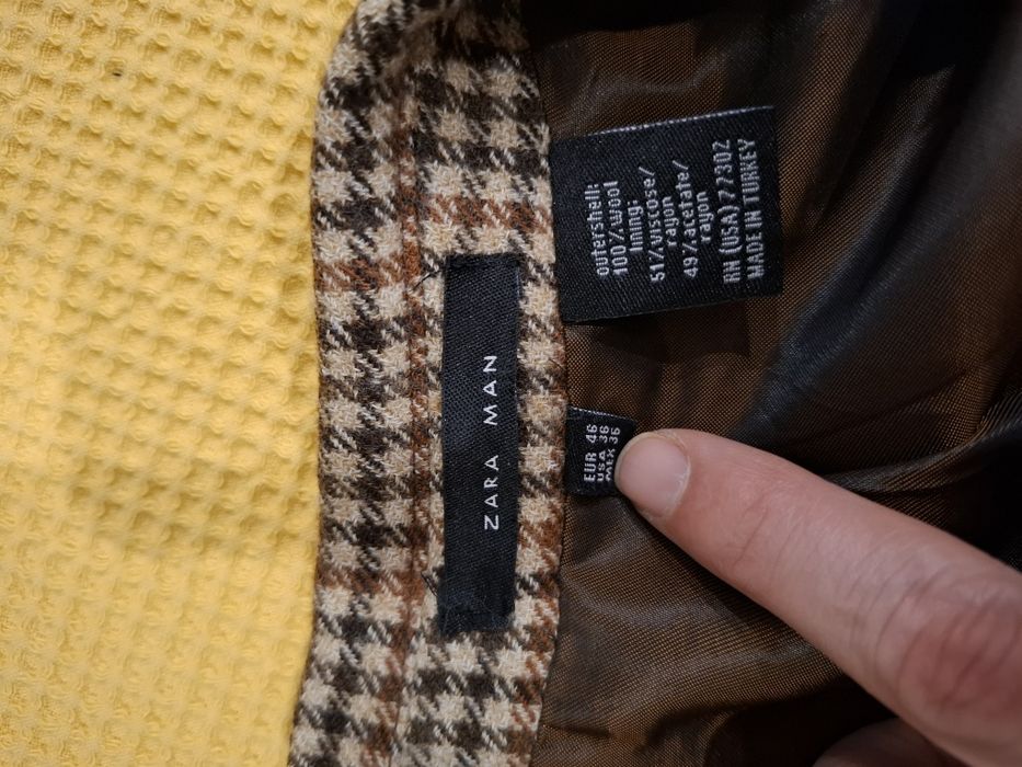 Blazer tweed em lã