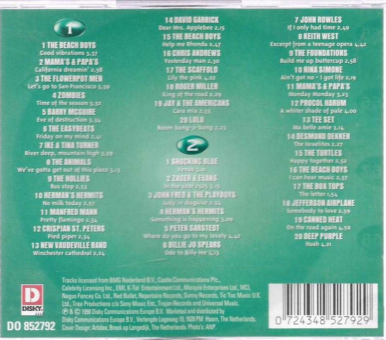 Millenium - - - - - 1965 - - - 1969 - - - - - 2 X CD430760324152709121