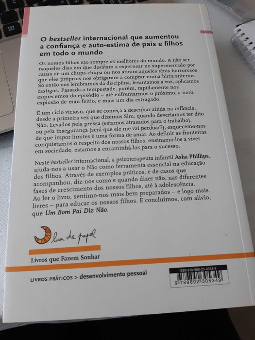 Livro "Um bom pai diz não" Asha Phillips