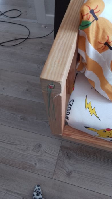 łóżko domek drewniane