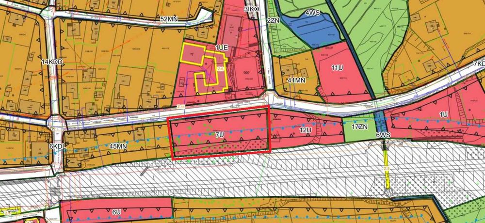 Działka usługowa w centrum 3.339 m² z możliwością powiększenia do 3.918 m² Orzesze Jaśkowice - Widok 3