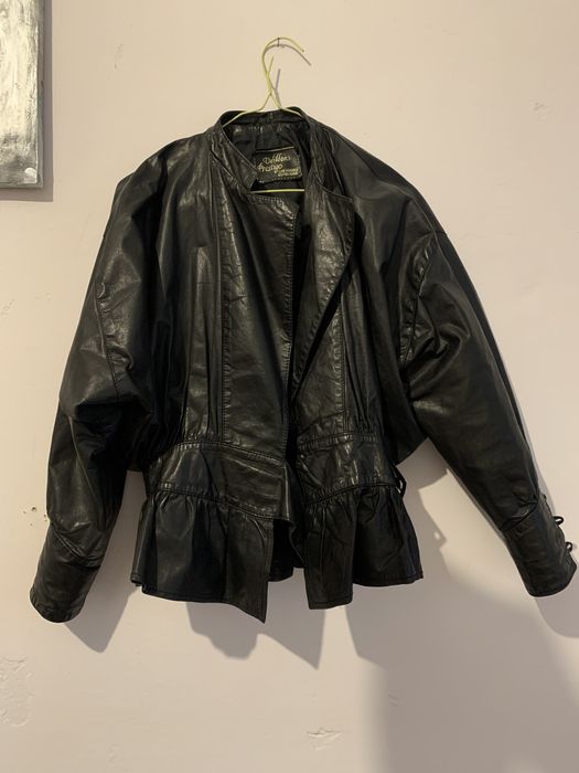 Вінтажна шкіряна куртка