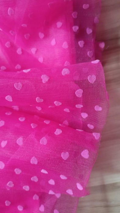 nowa spódniczka w serca cool club tiulowa 140 fuksja