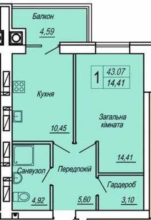 1-но кімнатна БЕЗ КОМІСІЇ