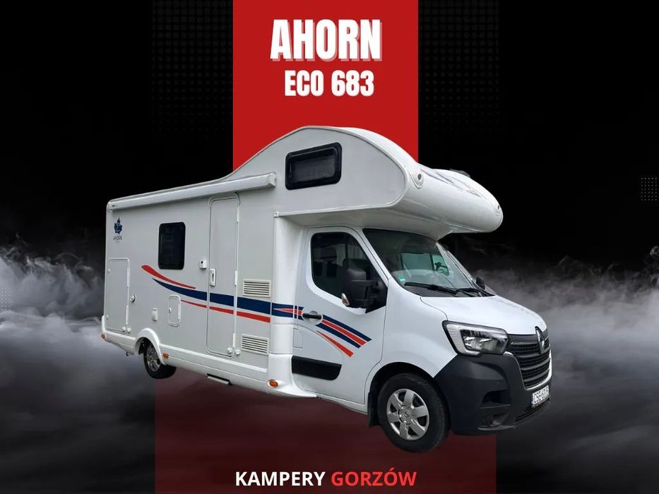 Ahorn ECO 683  Rodzinna alkowa, kamper doposażony, 6 osobowy