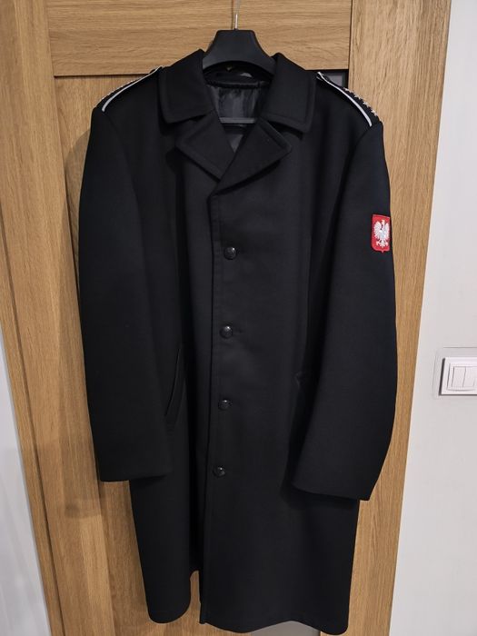 Płaszcz męski czarny sił powietrznych wzór 215/MON