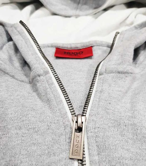 Hugo Boss * Darrison * bluza * rozpinana * szara * męska * XL