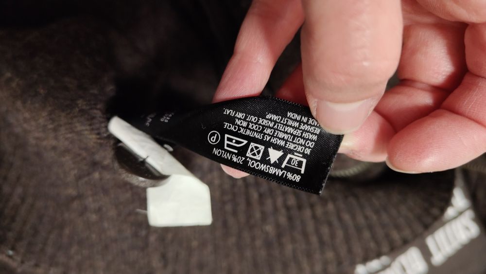 Sweter St. George r. L brąz Wełna golf kurtka