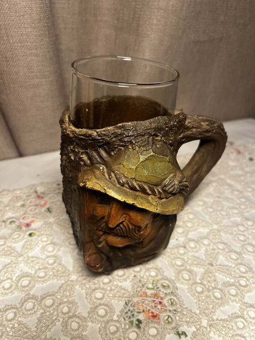 Kufel do piwa z dekoracją imitującą drewno - postać #13