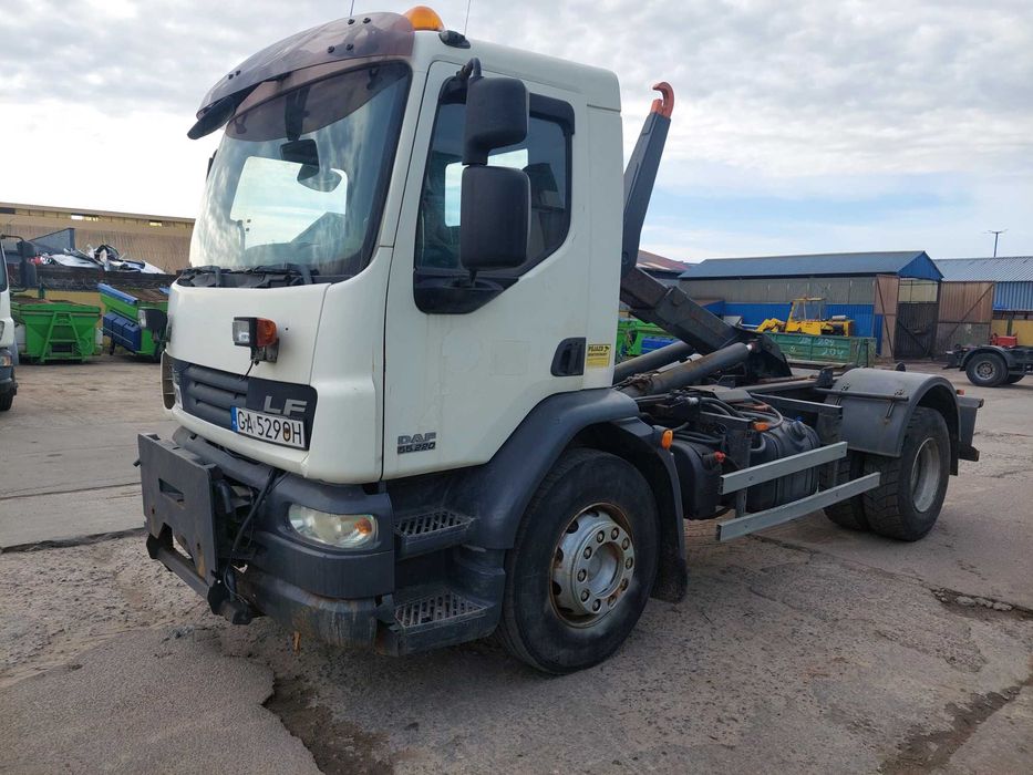 Hakowiec DAF LF 55.220, 2008r +hak SKIBICKI HKS8+ Solarka Dobrowolski
