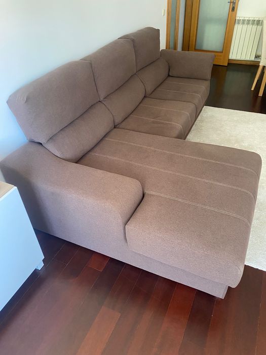 Sofá Chaise Longue Castanho
