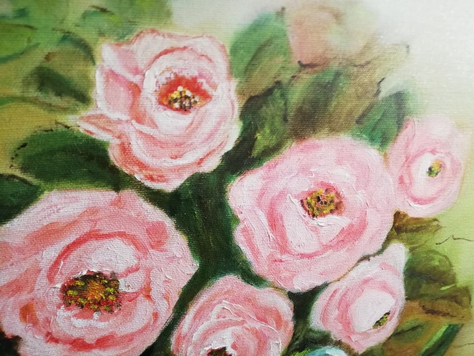 Quadro pintura tela / flores