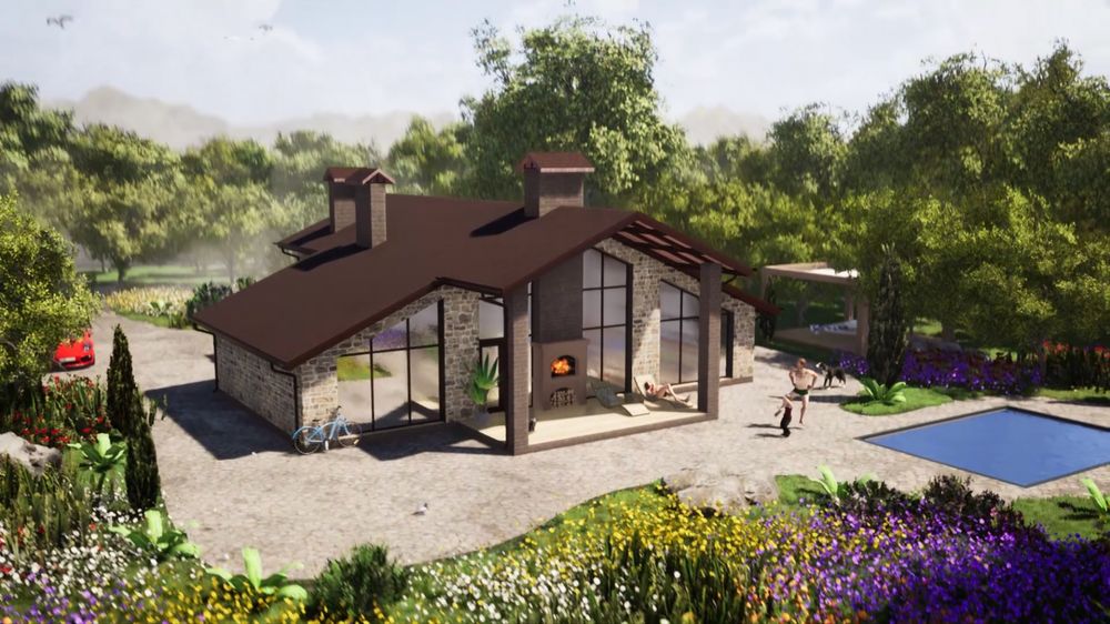 Дом на Победе, улица Загребельного, 200 м2