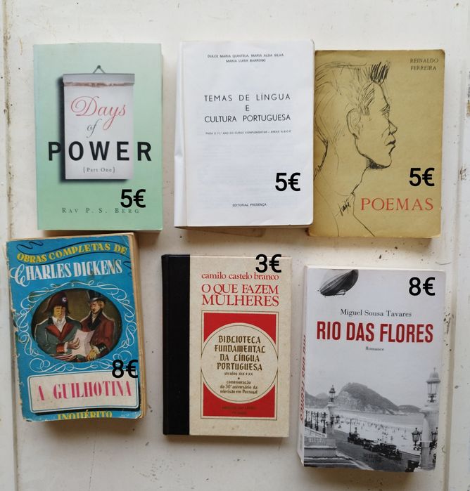 Livros usados sobre diversos assuntos