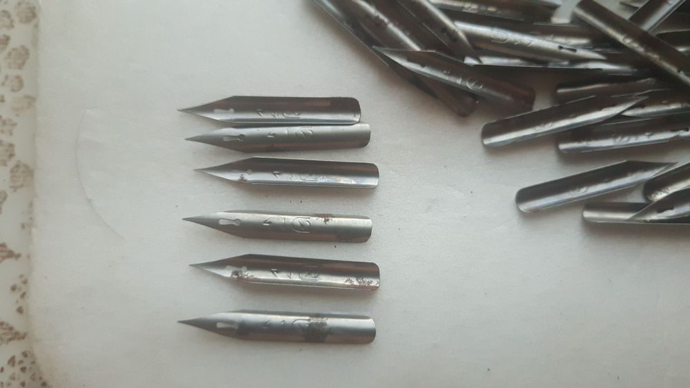 Каллиграфия.Перья  СССР.б/у. 100 шт.#41