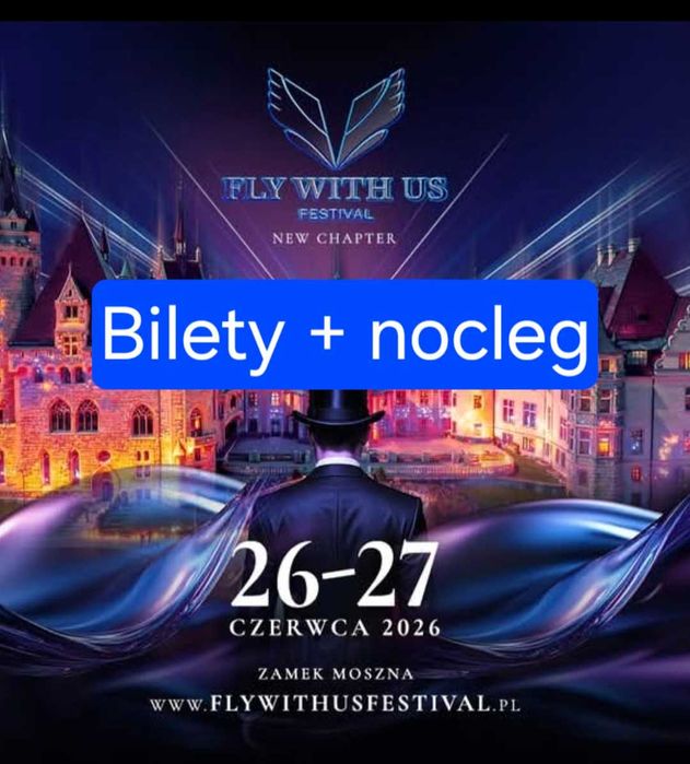 Bilety 5szt. Bilet nocleg 27.06.2026 Fly With Us Festival techno rave koncert
