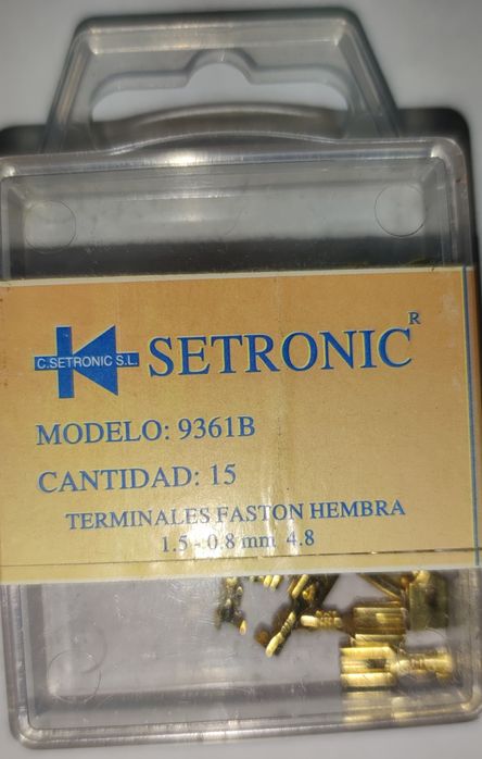 Terminais Fêmea 1.5 - 0.8mm 4.8 - Caixa 15 Unidades