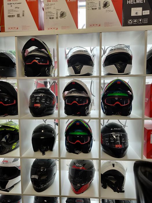 Kask motocyklowy używany nowy outlet LS2 BELL HJC Airoh FOX