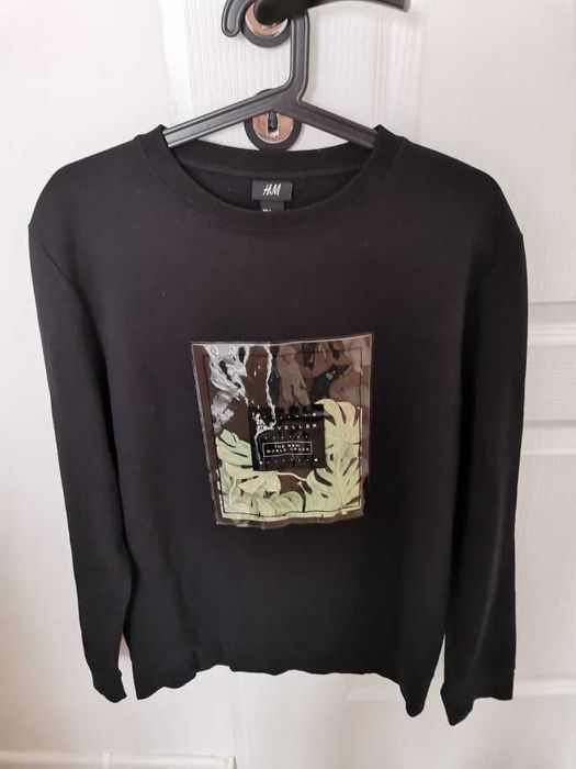 Czarna męska bluza monstera H&M S